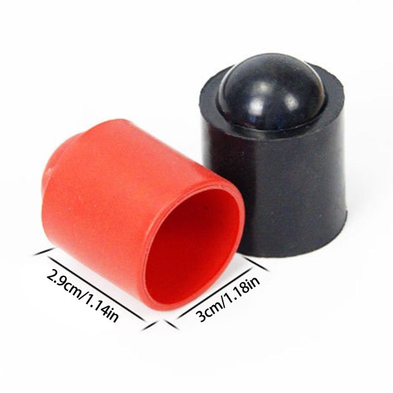10pcs Billiard Cue Bottom Protectors Sleeve Club Tail Absorber Pool Cue End Caps for Pool Enthusiasts