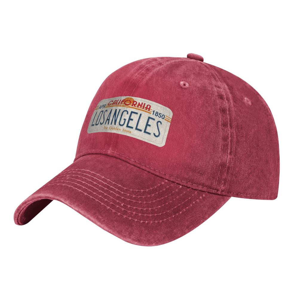 Los Angeles California License Plate Unisex Style Baseball Cap Cotton Caps Hat Workouts Adjustable Headwear