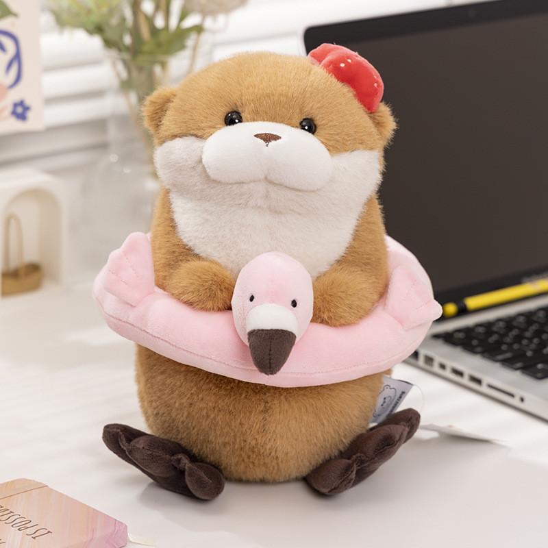 Adorable Ussou Sauce Water Otter Plush Keychain Doll Super Soft Comfort Toy Gift