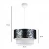 Black Silver Cake Pendant Lamp PVC Material Bedroom Living Room Living Room Chandelier