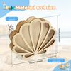 Wooden Starfish Display Box Acrylic Visible Window Shell Shaped Conch Storage Box Present for Sea Themed Item Collector