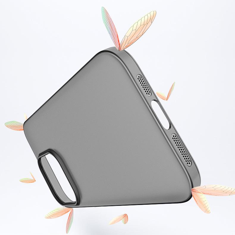 Чехол для Apple iPhone 13/14 Pro Max/15: Ультратонкий, Матовый ПК, Ощущение кожи, Полупрозрачный, Ледяной туман.