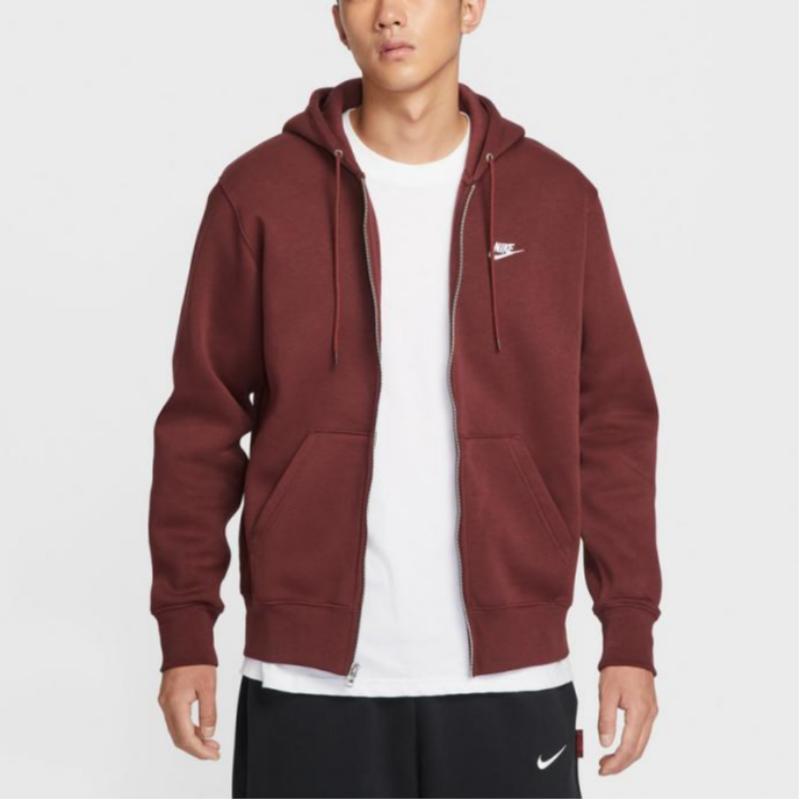 Nike Мужская толстовка с капюшоном на молнии из флиса Club FN3862-619