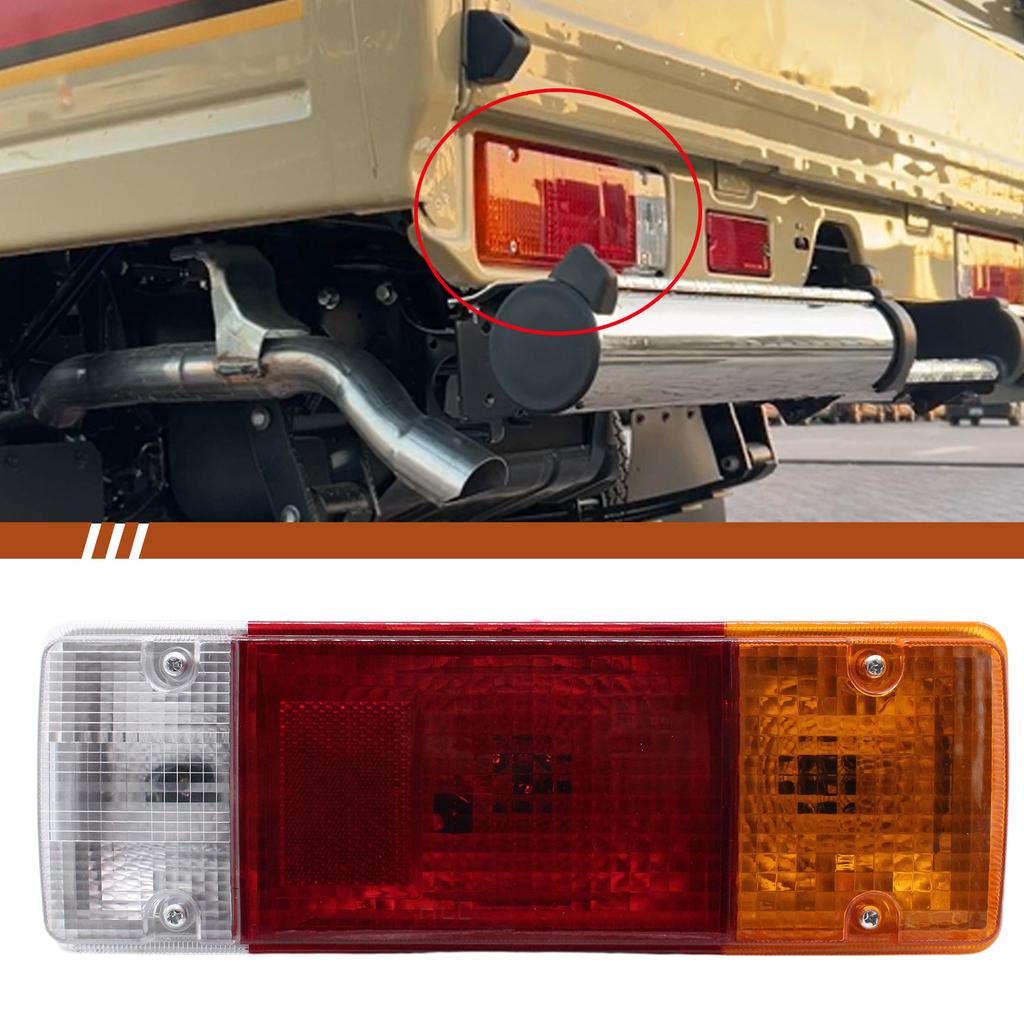 Tail Light Assembly For Toyota Landcruiser 70 75 79 Series Car Rear Bumper Signal Lamp With Bulb And Square Plug LED Tail Lights
