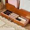 Rustic Desktop Drawer Storage Box Wooden Mail Organizer Stationery Storage Containers  Office Use