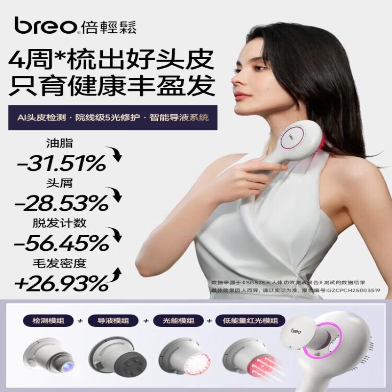Breo Scalp5MAX AI Smart Hair Care Scalp Massager CN plug (adapter included)