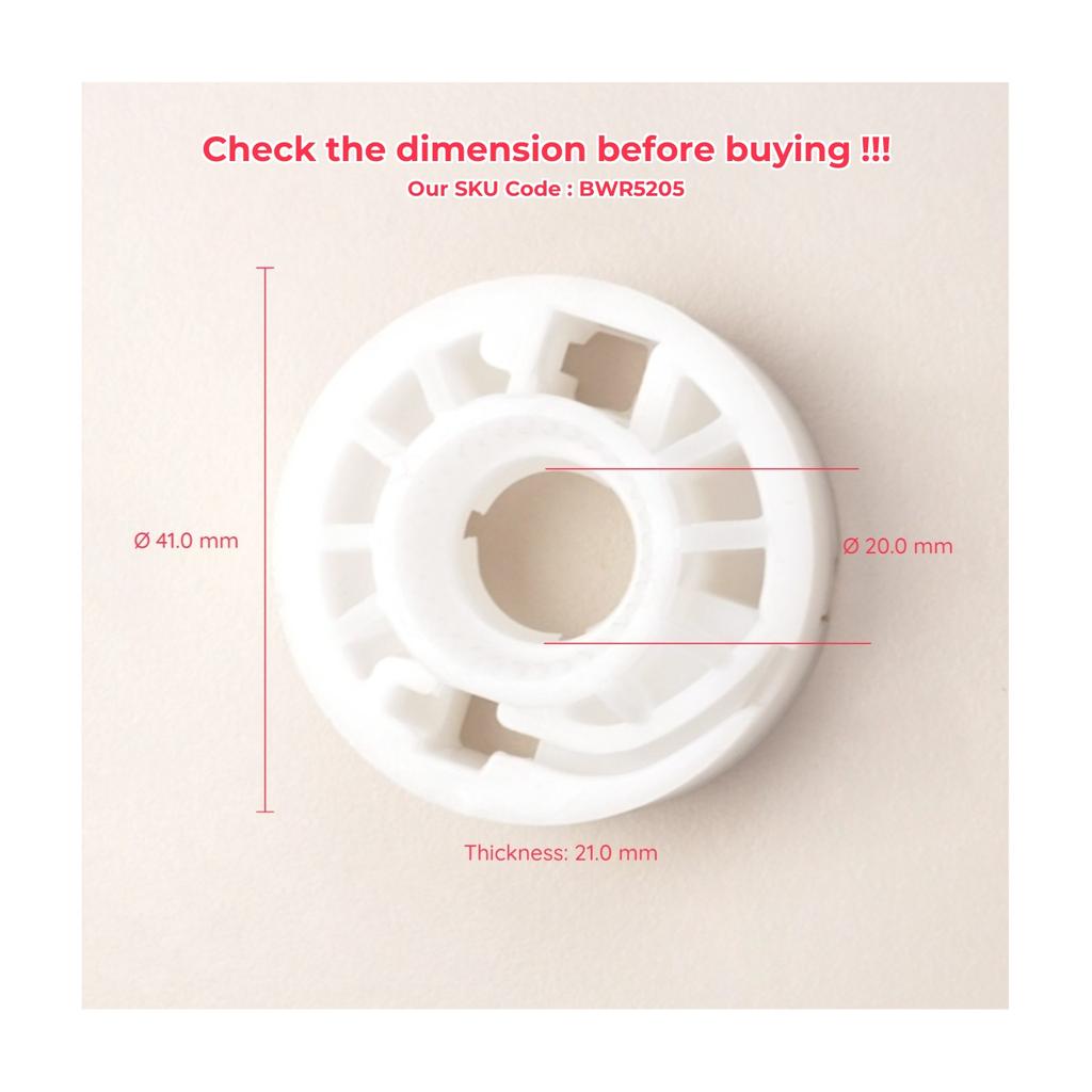 ESC Auto Parts EWR5205 Window Regulator Repair Wheel Pulley Rear Left Door 2H7839401 for VW Amarok Golf 7 Ship From Turkey