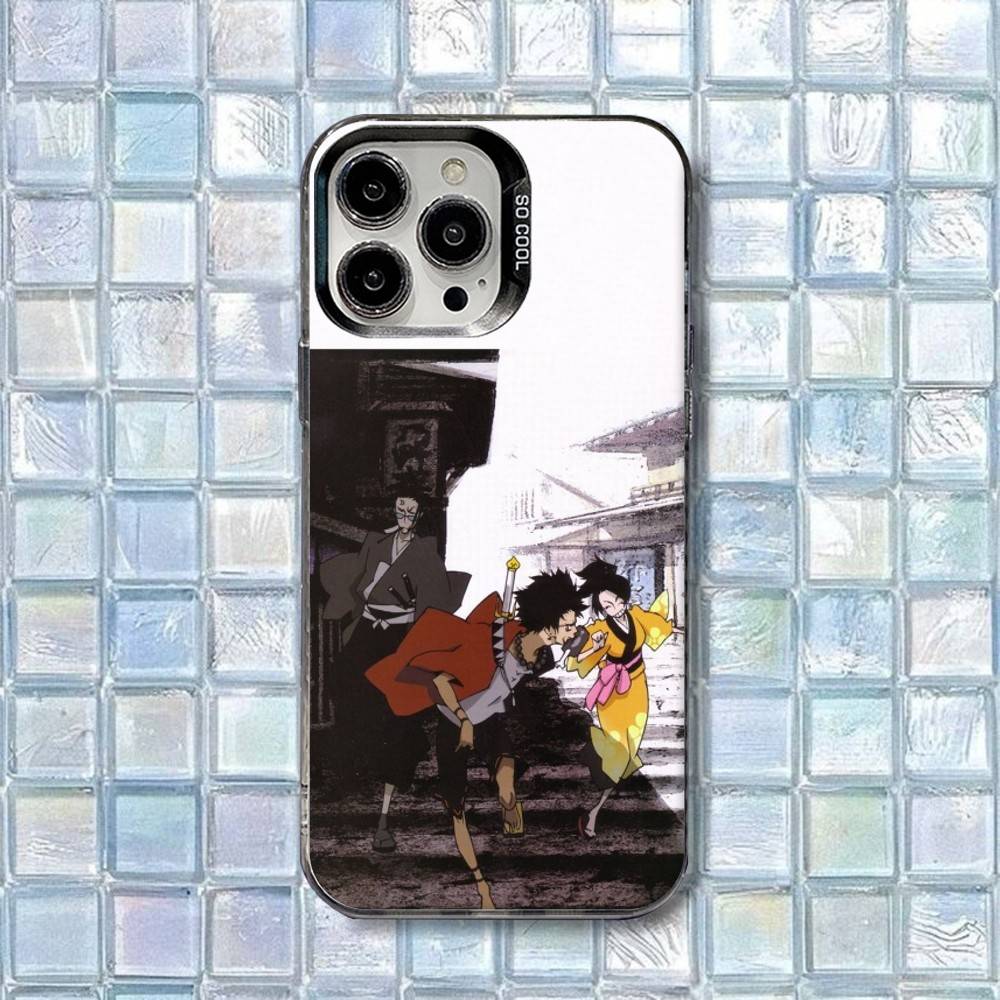 Anime Samurai Champloo Phone Case For iPhone 16,15,14,13,12,11,8,7,Pro,Max,Plus,Mini,XS,SE Shockproof Matte Cover