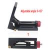 0~65° Adjustable Angle Lifting Platform, DIY Tilt Drilling Platform Table Base for Woodworking Hole Punch