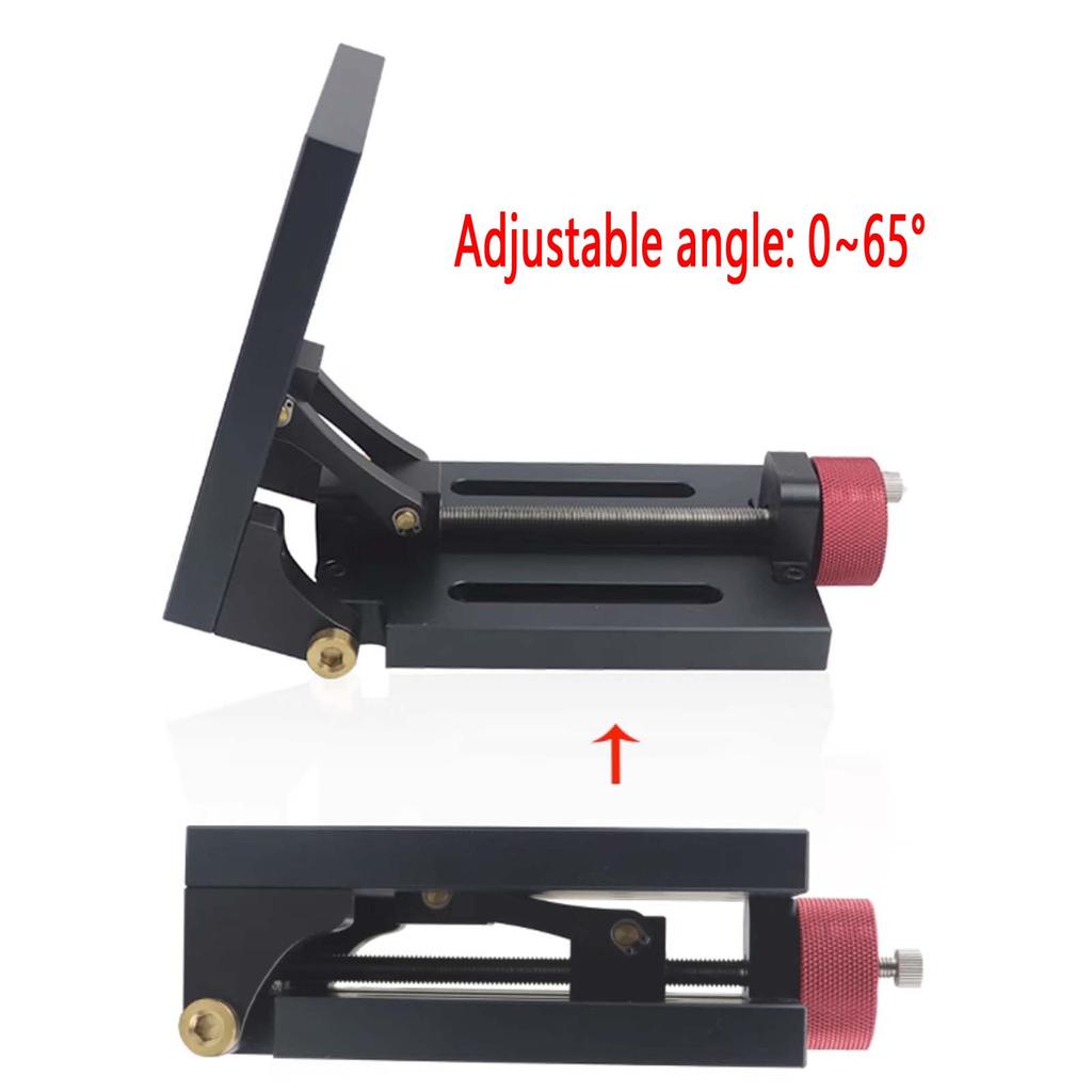 0~65° Adjustable Angle Lifting Platform, DIY Tilt Drilling Platform Table Base for Woodworking Hole Punch