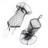 Fingerless Gloves Women - Lace Gloves - Black Goth Gloves - White Bridal Gloves