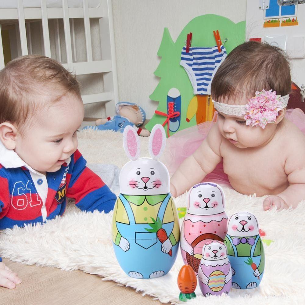 Home Bedroom Matryoshka Russian Nesting Stacking Dolls Dolls Toys Wooden Russian Nesting Doll