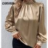 Women's New Personality Stand Collar Lantern Sleeve Long Sleeve Blouse