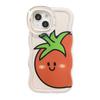 Ins Яйца Помидоры Подходит для Iphone16 Apple Phone Чехол 15 Милый Ниша 14 Двойная Подставка 13 Пара X