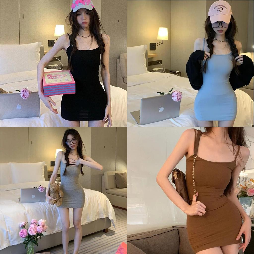 Classic Black Sleeveless A Line Dress With High Waist For Summer Fashion