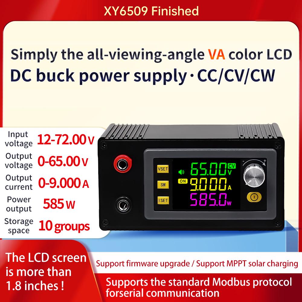 XY6506/XY6509 Модуль источника питания с регулируемым DC-понижающим преобразователем CNC, постоянное напряжение, постоянный ток, модуль солнечной зарядки