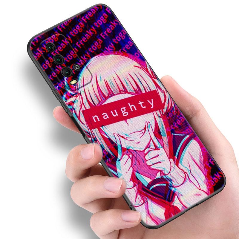 Чехол для телефона с рисунком «Грустная девушка» в стиле аниме для Xiaomi Redmi Note 5 6 9T K20 K40 K50 Pro 7A 8A 9A 9C 9i 10A 10C A1 S2, мягкий черный чехол из ТПУ