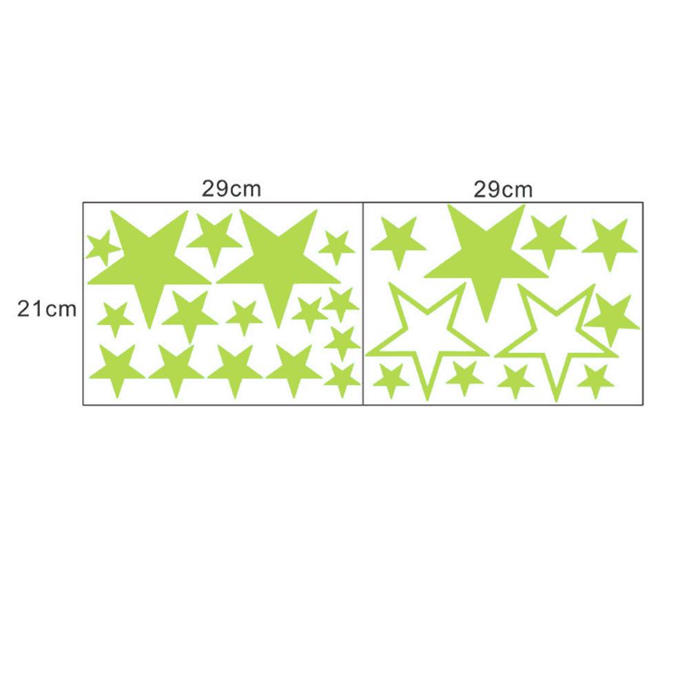 Glow-in-the-dark Stars Glow Wall Stickers Living Room Bedroom Switch Decoration Children's Room Dorm DIY Creative Glow-in-the Dark Stickers