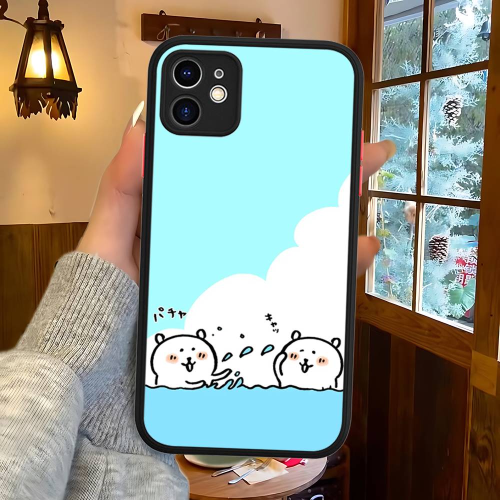 Popular Cute J-Joke B-Bear For IPhone 11 12 13 14 15 16 Pro Max Plus Matte Translucent Phone Cover