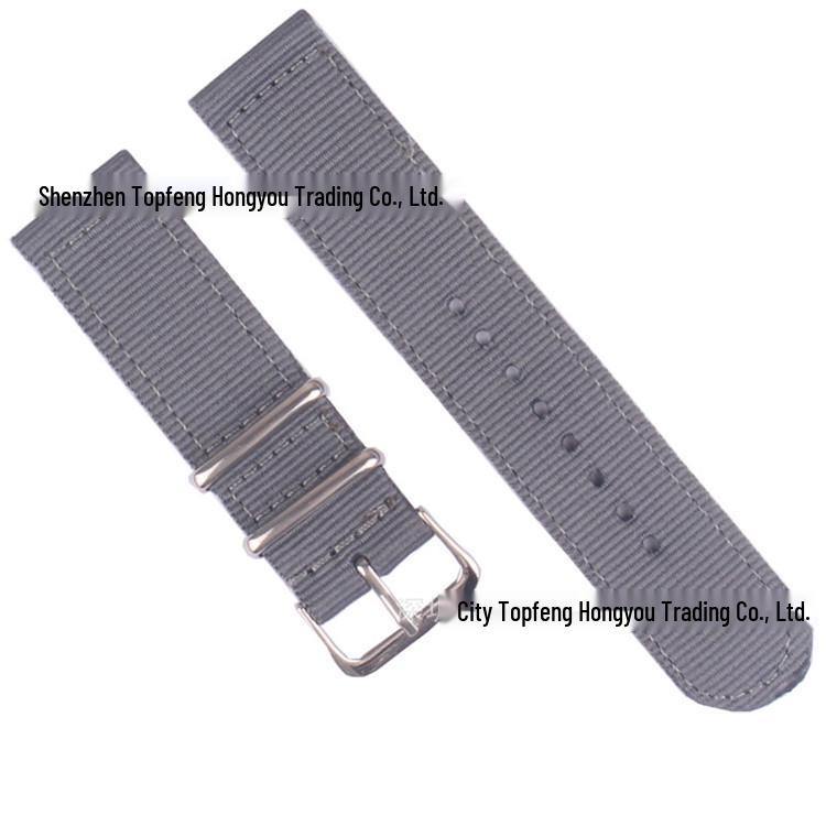 Korean Style Rainbow Canvas Nylon Watch Strap (18/20/22/24mm) for Apple Watch