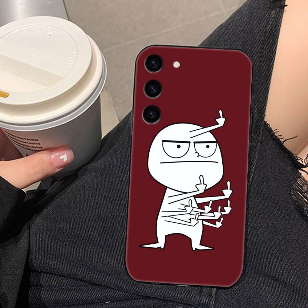 Мультяшный Милый Смешной Мужчина Чехол для Телефона Для Samsung Galaxy S26 S25 EDGE S24 S23 S22 S21 S20 FE S10 Ultra PLUS LITE Чехол Оболочка