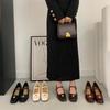 In the Spring and Autumn of 2025, the New Square-headed Shallow-mouth Medium-heeled Single Shoes with Thick Heels and Shallow-mouth Versatile Mary Jan