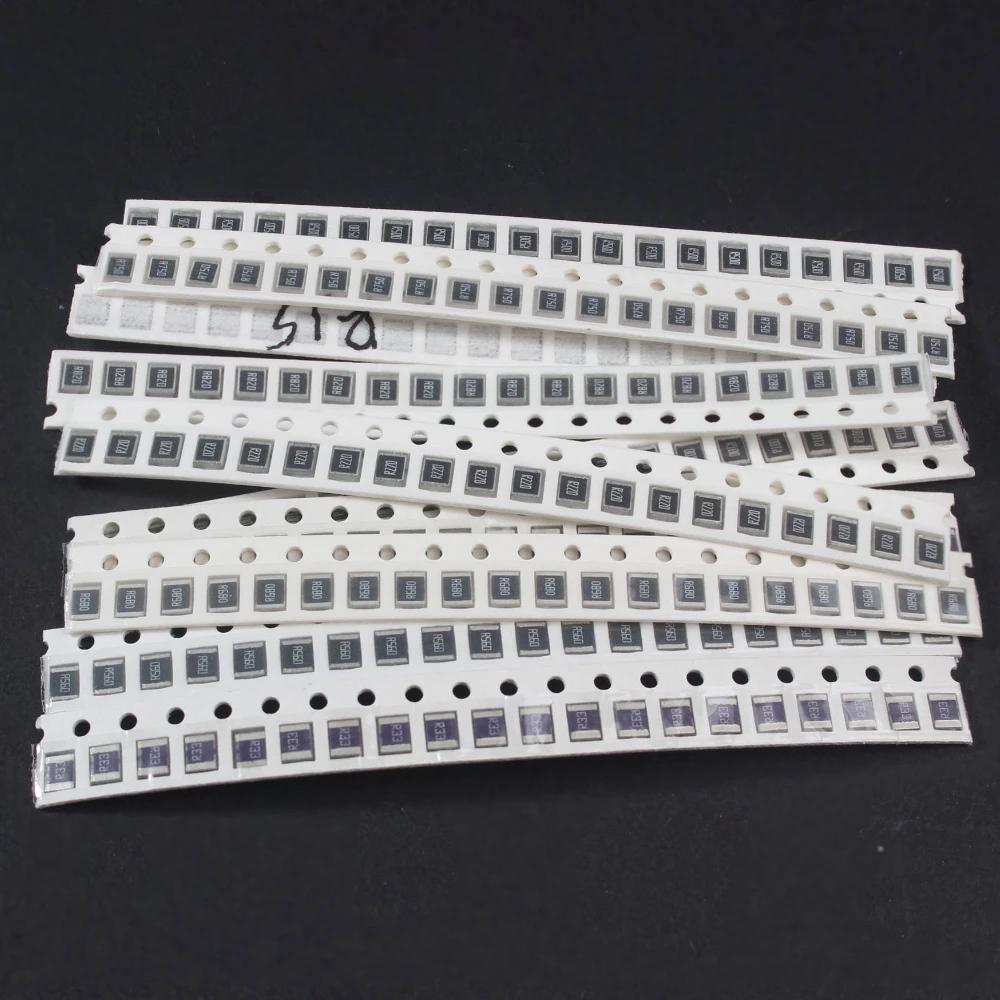 Набор SMD резисторов 50/200 шт. 1% Высокоточные 1210/2512 Набор резисторов 0.001 Ом ~ 0.1 Ом / 0.1 Ом ~ 0.82 Ом Сплавное сопротивление Новое чиповое сопротивление