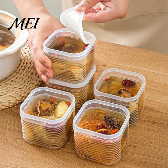 Refrigerator Soup Organizer Freezer Packaging Box, with Sealed Lids, Food-Grade PP And Odor Resistant Food Storage Box Microwave Safe Containers,