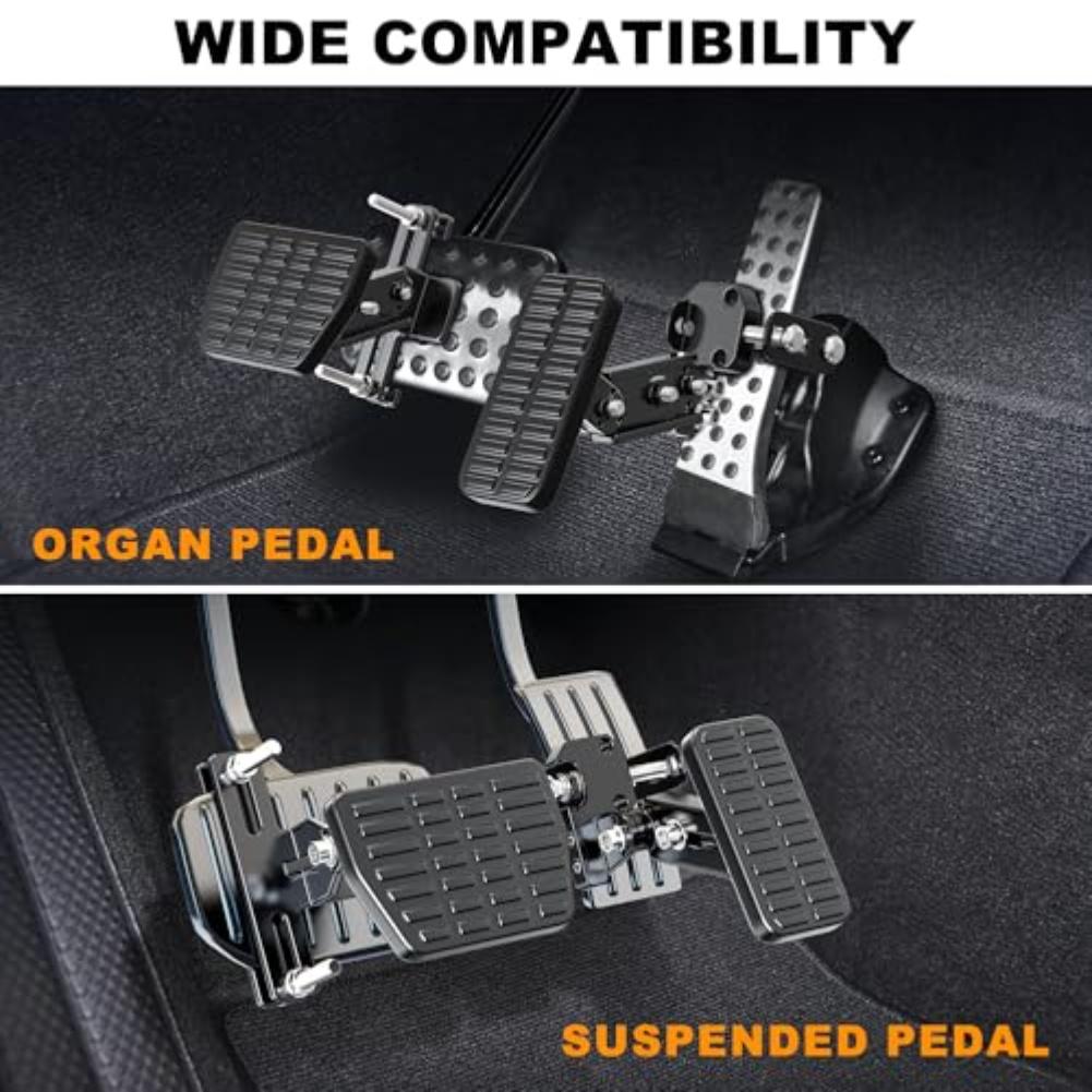 Metal Gas Brake Pedal Extenders For Short Drivers Adjustable Length Angle Comfort Control Cars Go Karts Parts