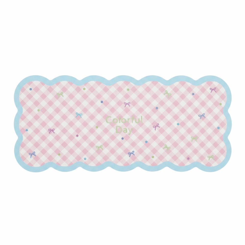 Gingham Mouse Pad Cute Table Blotter Table Cushion Desk Mat Students