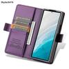 For Samsung Galaxy Z Fold 3 4 5 6 7 Leather Case Flip High Quality Card Slot Bracket Wallet Cover Casing