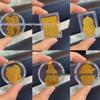 2mg Gold-Plated Wealth-Attracting Mobile Phone Sticker with Adhesive Backing