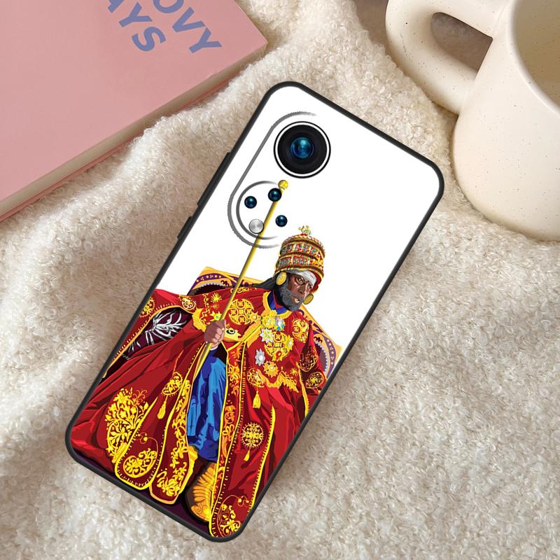 Emperor Menelik Ii Of Ethiopia Adwa Case For Honor 200 Pro X9b X9a X8b X8a X8 X9 X9c 50 70 90 Lite Honor Magic 7 6 5 Pro Coque