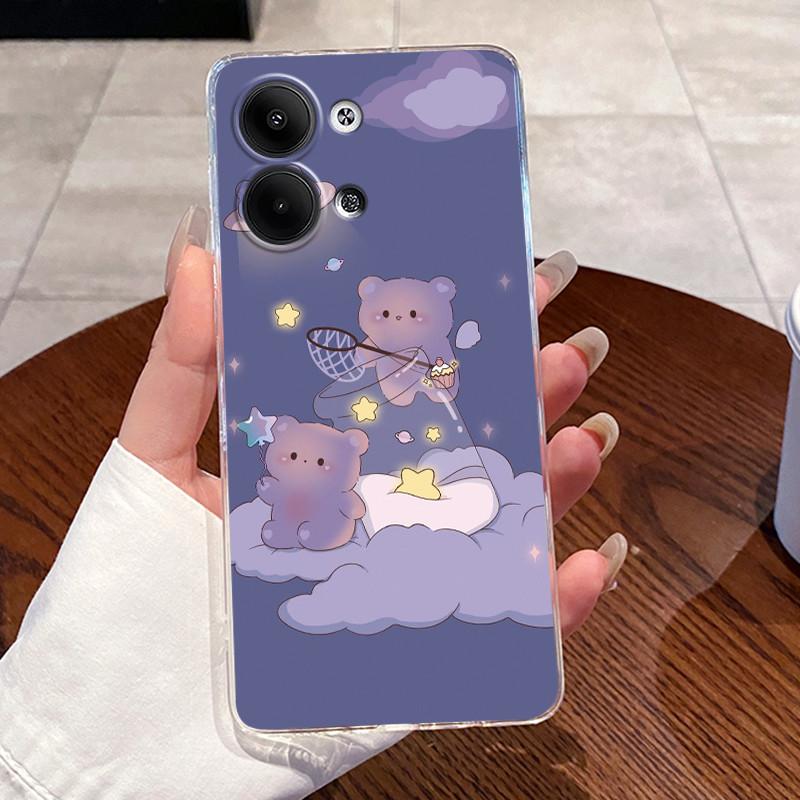 Гелевый чехол для OPPO Reno9 Pro Pro+ Прозрачный Силиконовый Мягкий ТПУ Задняя Крышка для Reno 9 Pro Plus Милый Кот Кролик Сердце Чехол для Телефона