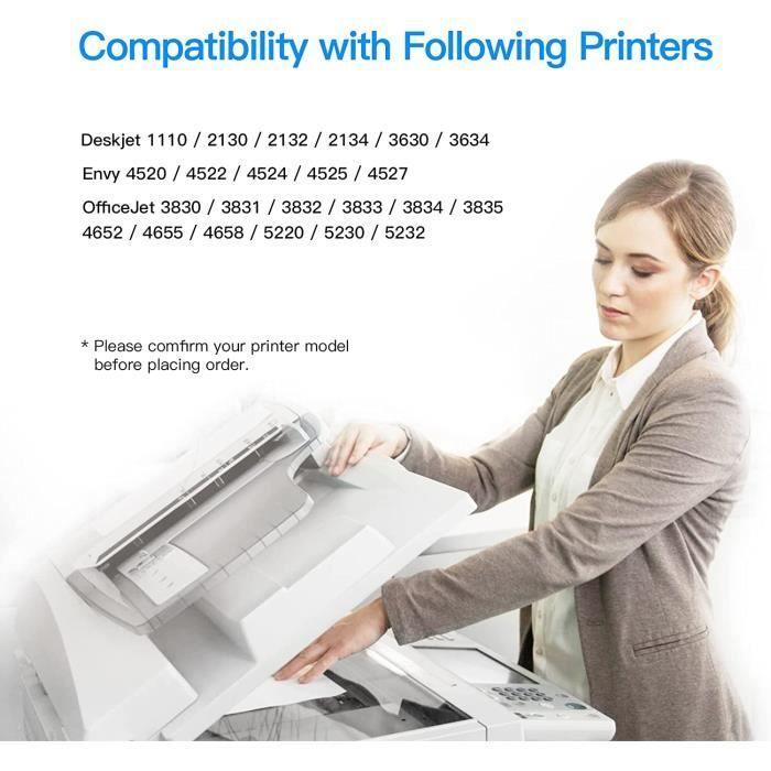 302 XL Remanufactured Ink Cartridges LXTEX 2 Pack Replacement for HP 302/302XL for DeskJet 1110 2130 2134 3630 3632 3634