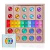 Enne. Montessori Educational Toy Jewel Cube (Rainbow Jewel Cube, 35 Pieces)