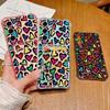 Мягкий силиконовый чехол с прозрачным слотом для карт и красочным узором в виде сердечек для Samsung S24 S22 Ultra S23 S21 S20 Fe A55 A54 A53 A52 A35 A34 A15, противоударный чехол