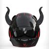 2Pcs  Motorbike Helmet Decoration Devil's Horns Style Motorcycle Helmet Accessories Stickers Cosplay Styling with Sucker
