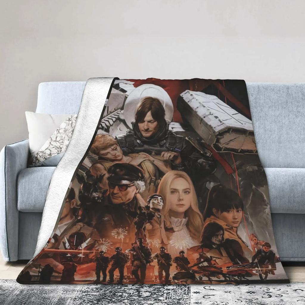 Death Stranding Plush Blanket for Kids and Adults Soft Flannel Throw Blanket for Bedroom Custom DIY Quality Bedspread Gift