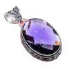 Ювелирное украшение ручной работы из серебра 925 пробы с аметистовым камнем 2,17 дюйма AH-771