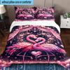 Love Birds In Heart 3pcs Bedding,Including 1pc Duvet Cover And 2pcs Pillowcases Perfect for Christmas,Ideal for Bedroom, Dormitory