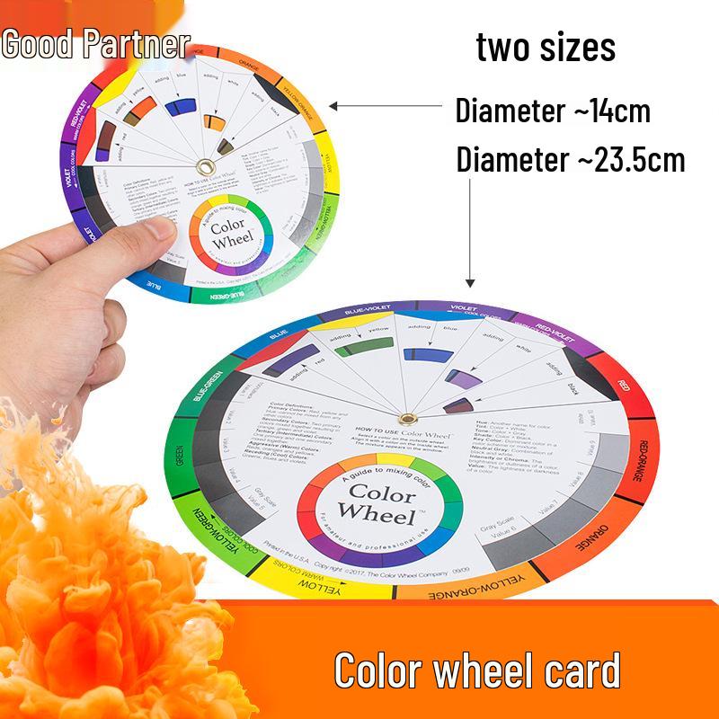 Rotatable Multifunctional Tattoo and Embroidery Color Mixing Wheel