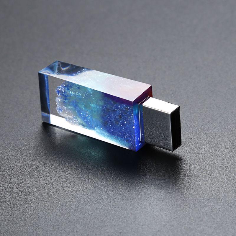 Набор ручных смоляных форм для USB-накопителя «Снежная гора» с USB-накопителем 8 ГБ, форма для эпоксидной смолы, форма для микро-ландшафта, инструмент для творчества