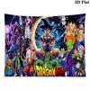 Anime Dragonball Wall Tapestry Aesthetic Wall Hanging Printed Fabric Blanket Decorative Tapestries for Bedroom Living Room Home Decor