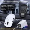 A.JAZZ AJ159P MC PRO Игровая мышь 573 г Беспроводная 2,4 ГГц/USB Type-C Сенсор PAW3311 24000 DPI ЖК-дисплей Эргономичная для ПК/Mac RGB Белая