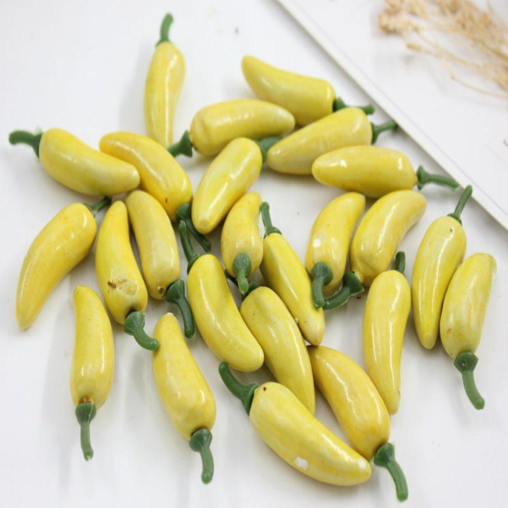 Мини-растения для вечеринки, пластиковые поддельные овощи, имитация перца чили, украшение из искусственного перца