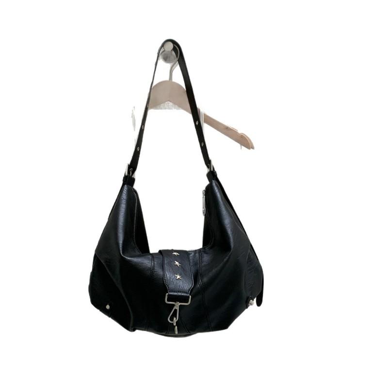 Large Soft PU Tote Bag Women Spacious Crossbody Shoulder With Zip Stitch Detail Korean Style Daily Use