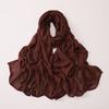 Soft Wide Edge Thin Modal Single Color Cotton Breathable Scarf Shawl Large Size 85 * 180CM