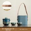 Portable travel tea set, one pot and two cups, carry bag when going out, outdoor camping tea making equipment, one person to drink