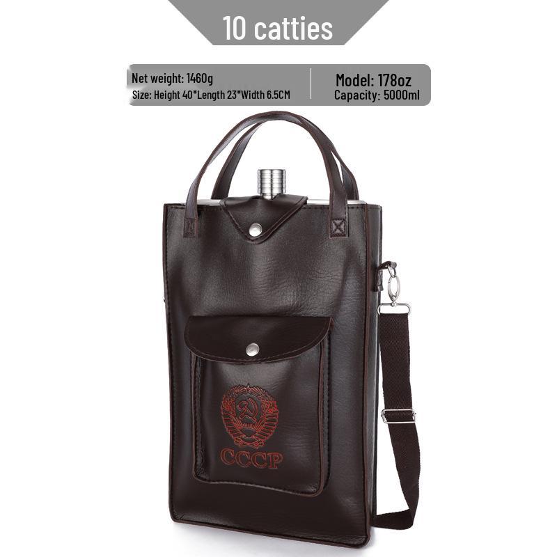 Stainless Steel Hip Flask Set: Portable Outdoor Vodka & Wine Bottle with Cup